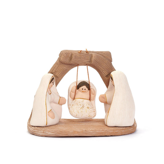 Presepe Altalena terracotta