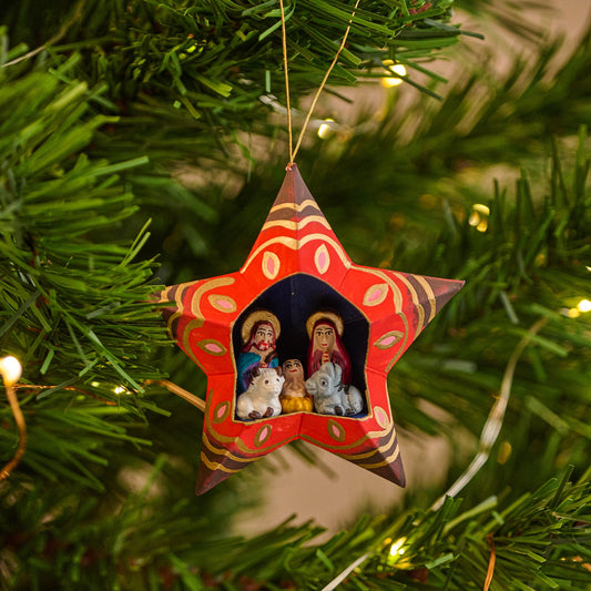 Presepe Stella brillante terracotta