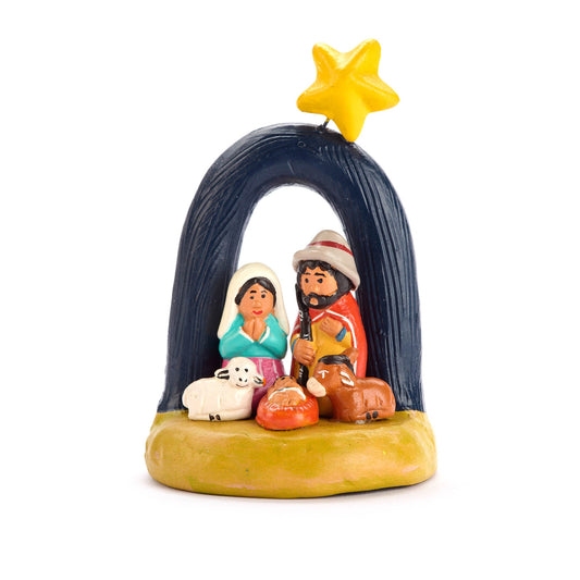 Presepe Arco con stella ceramica