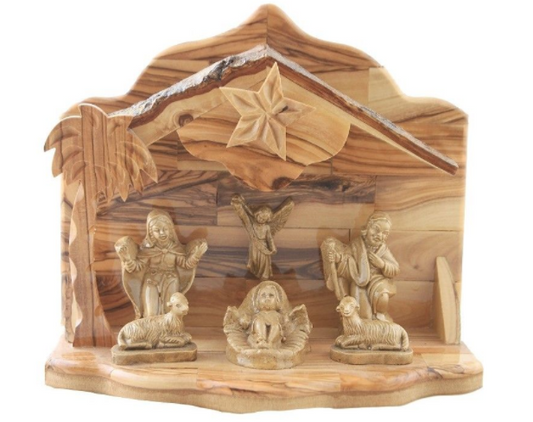 Presepe Carillon legno di ulivo