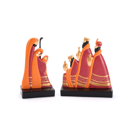 Presepe Inchino dei re magi legno