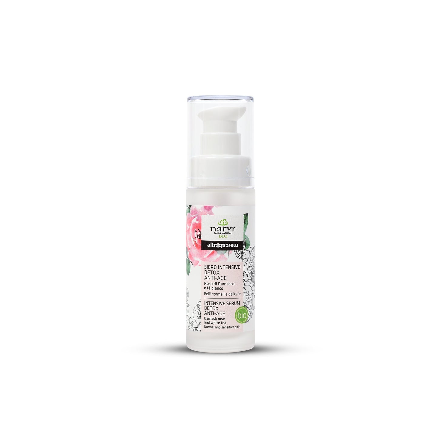 Siero intensivo detox anti age rosa di damasco - bio | 30 ml
