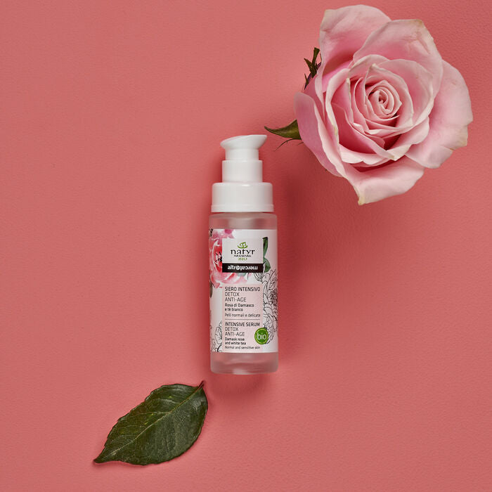 Siero intensivo detox anti age rosa di damasco - bio | 30 ml