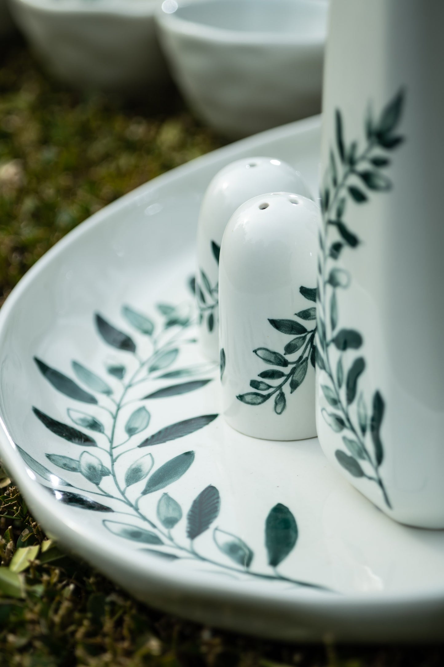 Piatto da portata/vassoio Ulivo ceramica